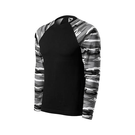 Camouflage LS Tričko unisex