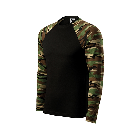 Camouflage LS Tričko unisex