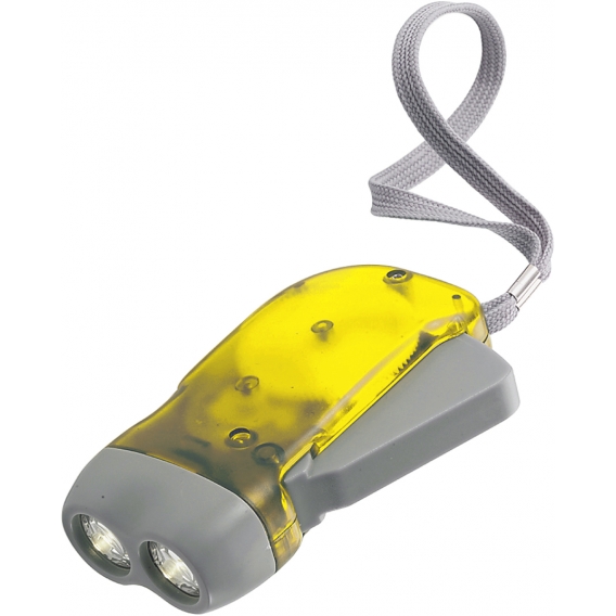 Latarka 2 LED na dynamo