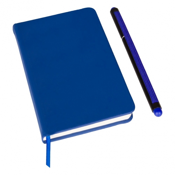 Notatnik ok. A6 z długopisem z zatyczką, touch pen