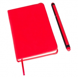 Notebook cca A6 s guľôčkovým perom a viečkom, dotykové pero