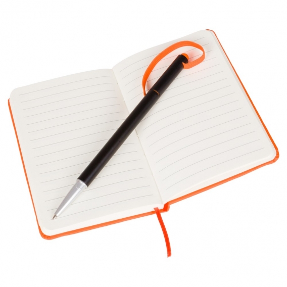 Notatnik ok. A6 z długopisem z zatyczką, touch pen