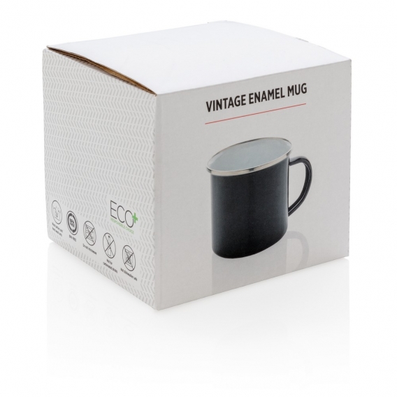 Emaliowany kubek w stylu vintage 350 ml