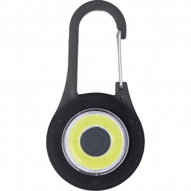 Karabińczyk z lampką COB LED