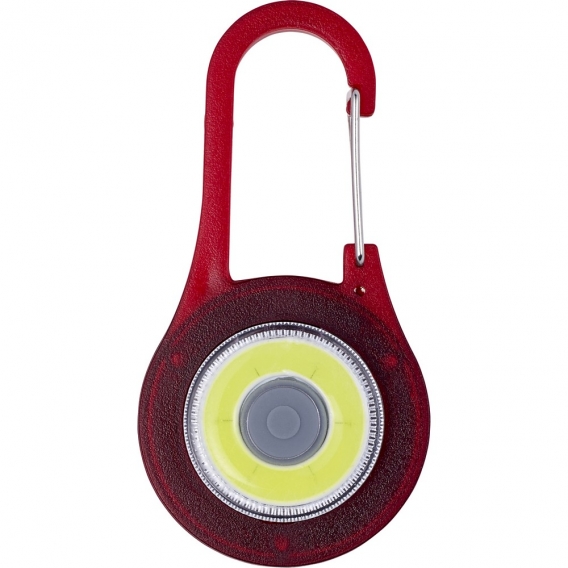 Karabińczyk z lampką COB LED