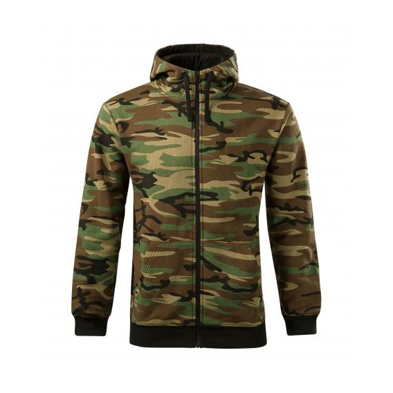 Camo Zipper Mikina pánska