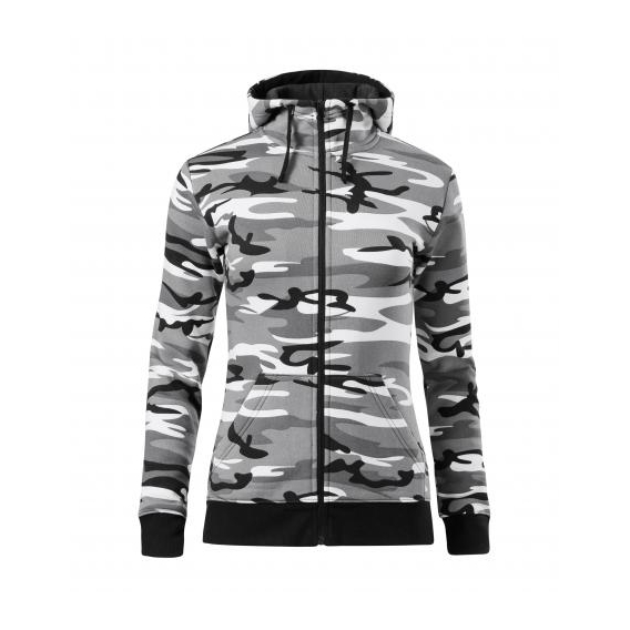Camo Zipper Mikina dámska