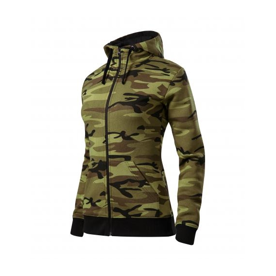 Camo Zipper Mikina dámska