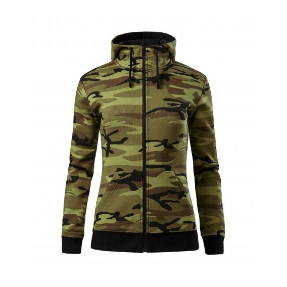 Camo Zipper Mikina dámska