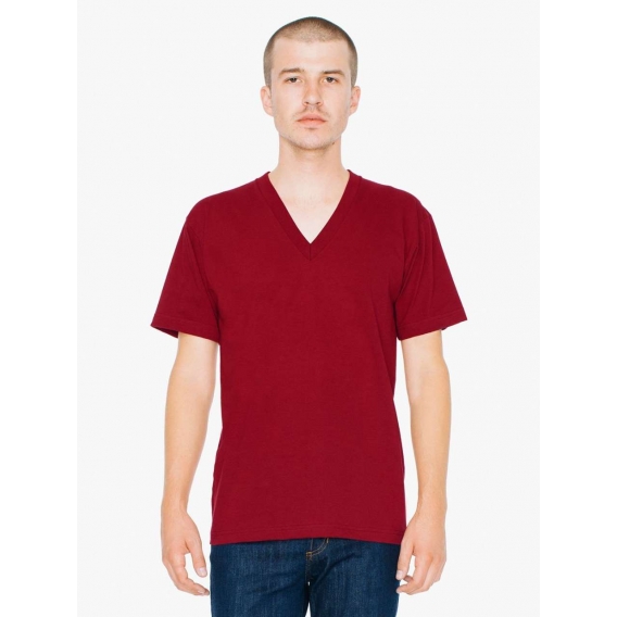 UNISEX FINE JERSEY V-NECK T-SHIRT