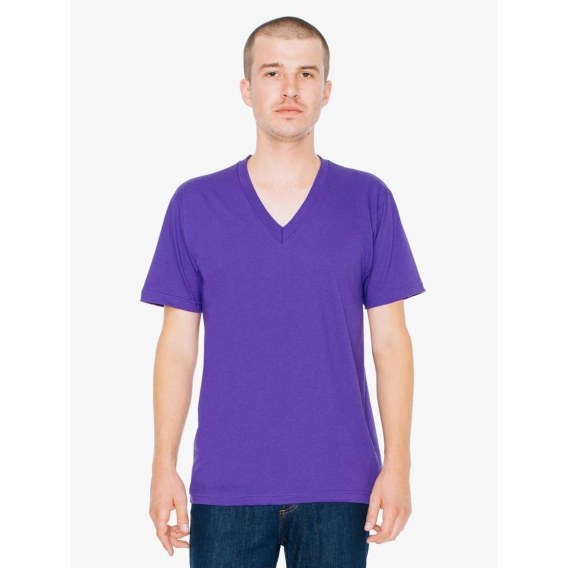 UNISEX FINE JERSEY V-NECK T-SHIRT