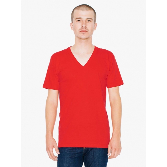 UNISEX FINE JERSEY V-NECK T-SHIRT