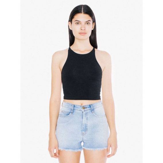 WOMEN'S COTTON SPANDEX CROP TANK