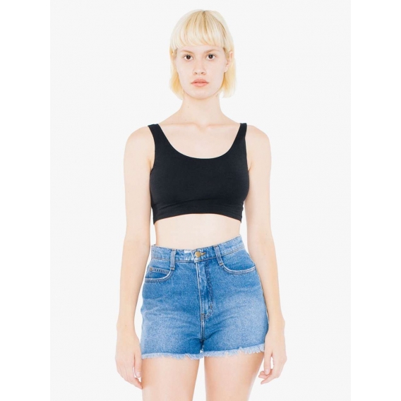 COTTON SPANDEX CROP TANK