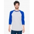 UNISEX POLY-COTTON 3/4 SLEEVE RAGLAN T-SHIRT