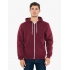 UNISEX MOCK TWIST HOODED ZIP SWEATSHIRT