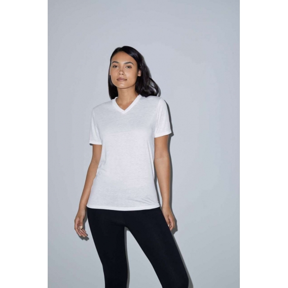 WOMEN'S SUBLIMATION CLASSIC SHORT SLEEVE V-NECK T-SHIRT