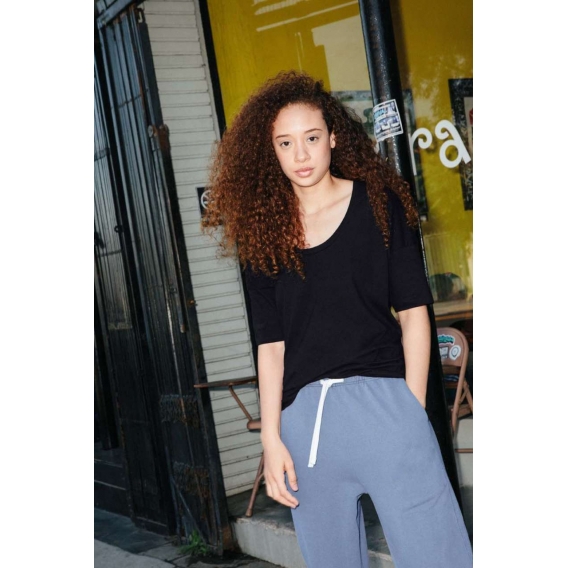 WOMEN'S POWER WASH DEEP U-NECK T-SHIRT
