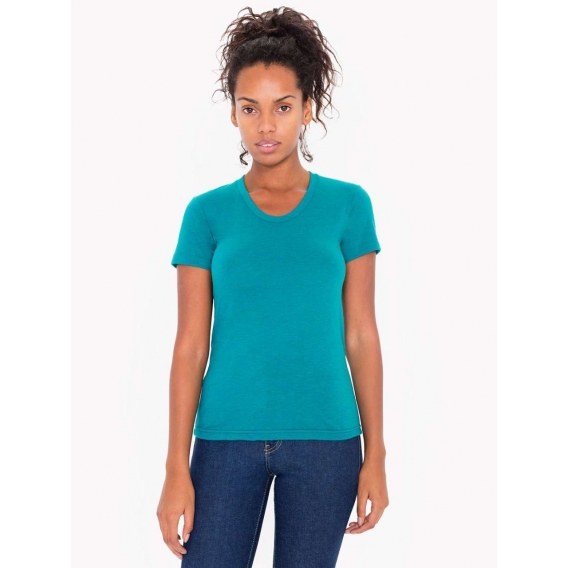 WOMEN'S TRI-BLEND SHORT SLEEVE TRACK T-SHIRT