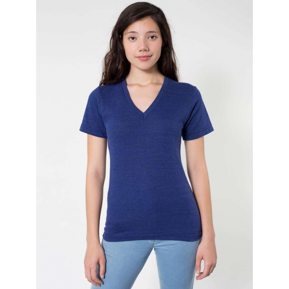 UNISEX TRI-BLEND SHORT SLEEVE V-NECK T-SHIRT