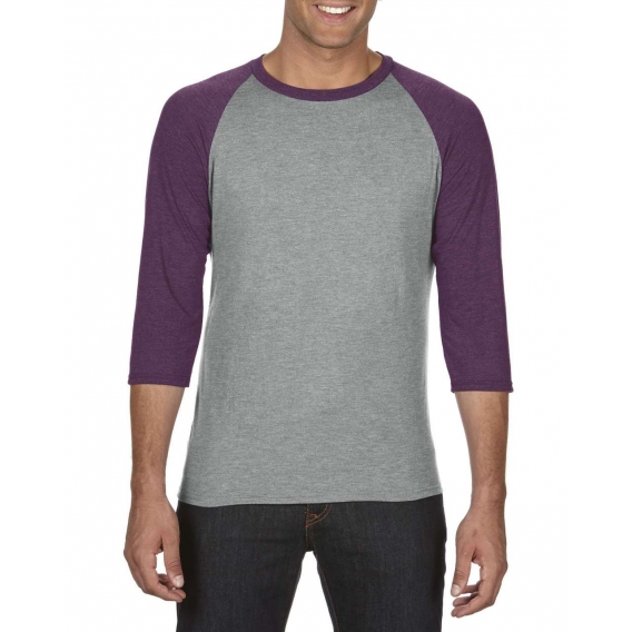 ADULT TRI-BLEND ¾ SLEEVE RAGLAN TEE