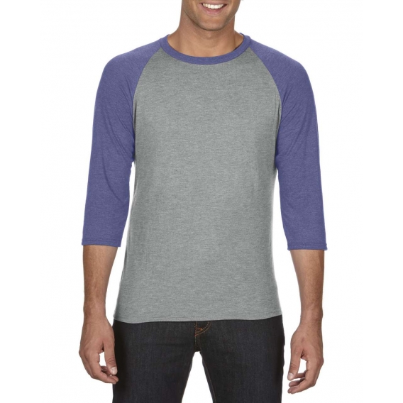 ADULT TRI-BLEND ¾ SLEEVE RAGLAN TEE