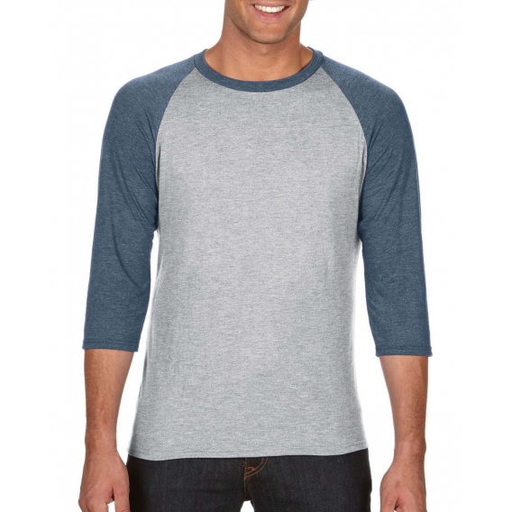 ADULT TRI-BLEND ¾ SLEEVE RAGLAN TEE