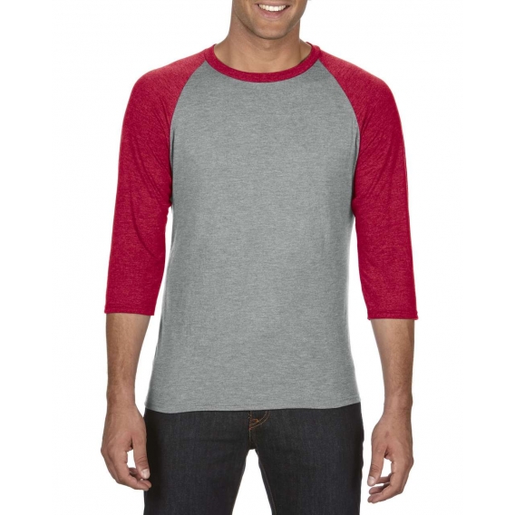 ADULT TRI-BLEND ¾ SLEEVE RAGLAN TEE