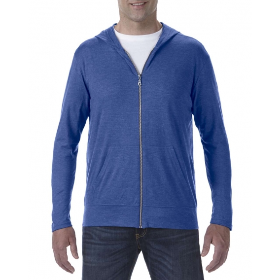 ADULT TRI-BLEND FULL-ZIP HOODED JACKET