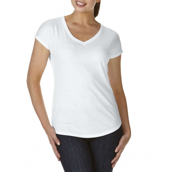 WOMEN'S TRI-BLEND V-NECK TEE