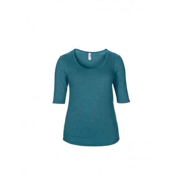 WOMEN’S TRI-BLEND DEEP SCOOP 1/2 SLEEVE TEE