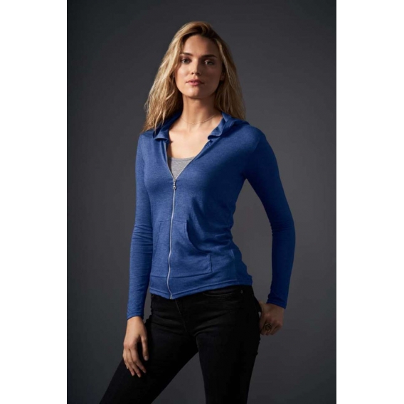 WOMEN'S TRI-BLEND FULL-ZIP HOODED JACKET
