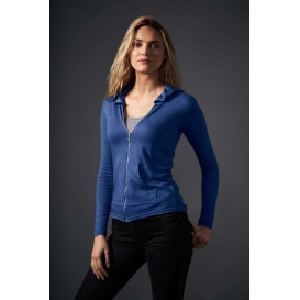 WOMEN'S TRI-BLEND FULL-ZIP HOODED JACKET