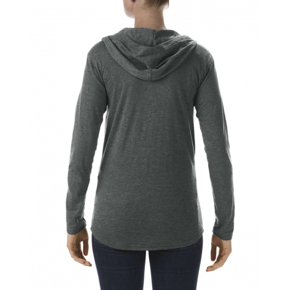 WOMEN'S TRI-BLEND FULL-ZIP HOODED JACKET