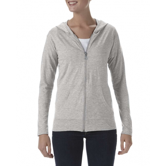 WOMEN'S TRI-BLEND FULL-ZIP HOODED JACKET