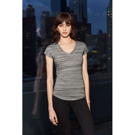 WOMEN'S TRI-BLEND V-NECK ID TEE