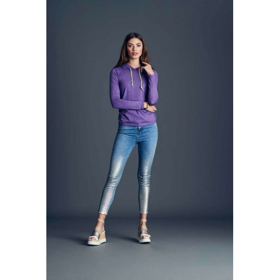 WOMEN’S LIGHTWEIGHT LONG SLEEVE HOODED TEE