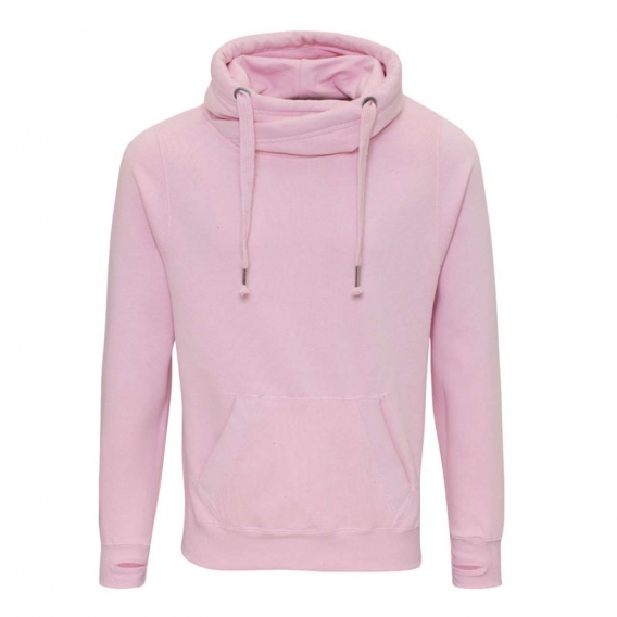CROSS NECK HOODIE