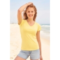 LADIES' MIDWEIGHT V-NECK TEE