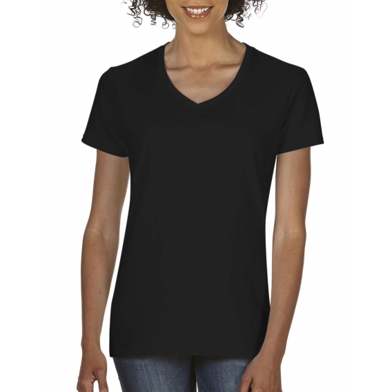 LADIES' MIDWEIGHT V-NECK TEE