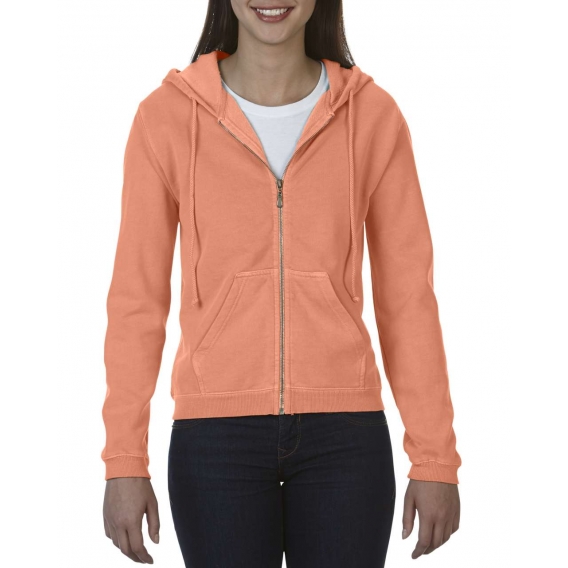 LADIES' FULL ZIP HOODED SWEATSHIRT