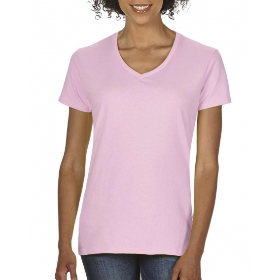 LADIES' MIDWEIGHT V-NECK TEE