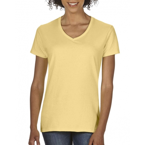 LADIES' MIDWEIGHT V-NECK TEE