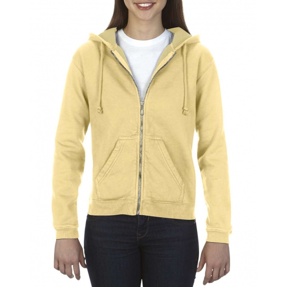 LADIES' FULL ZIP HOODED SWEATSHIRT