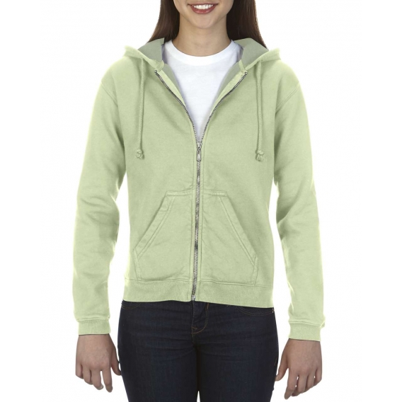 LADIES' FULL ZIP HOODED SWEATSHIRT