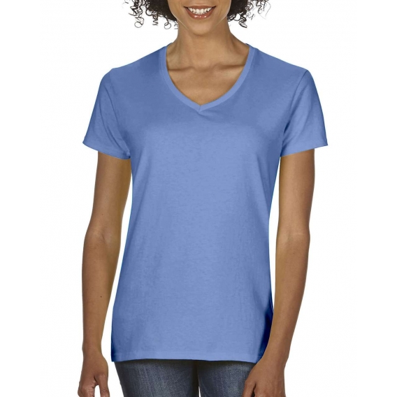 LADIES' MIDWEIGHT V-NECK TEE