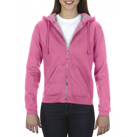 LADIES' FULL ZIP HOODED SWEATSHIRT