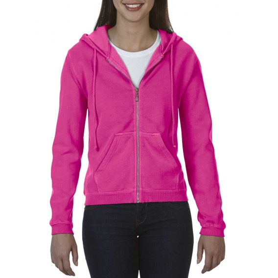 LADIES' FULL ZIP HOODED SWEATSHIRT