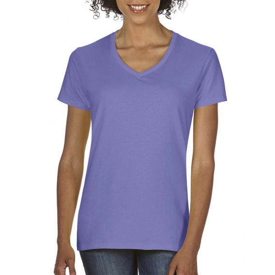 LADIES' MIDWEIGHT V-NECK TEE