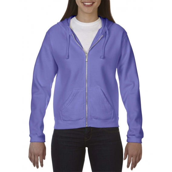 LADIES' FULL ZIP HOODED SWEATSHIRT